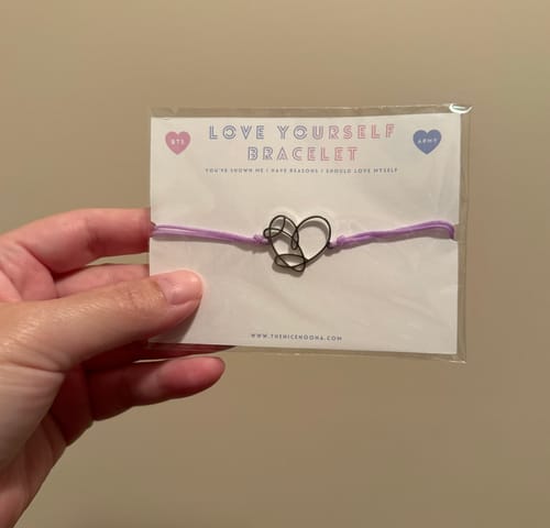Customer photo review of BTS Love Yourself Bracelet