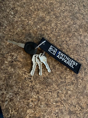 Customer photo review of BLUE LINE KEY TAG