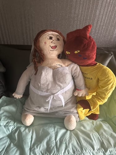 Customer photo review of Turn Drawings into Plushies