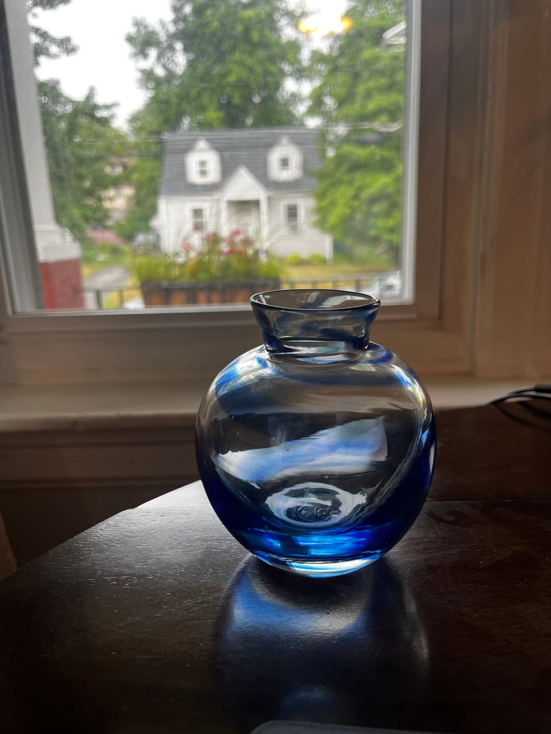 Customer photo review of Breaking Glass Keepsake Vase