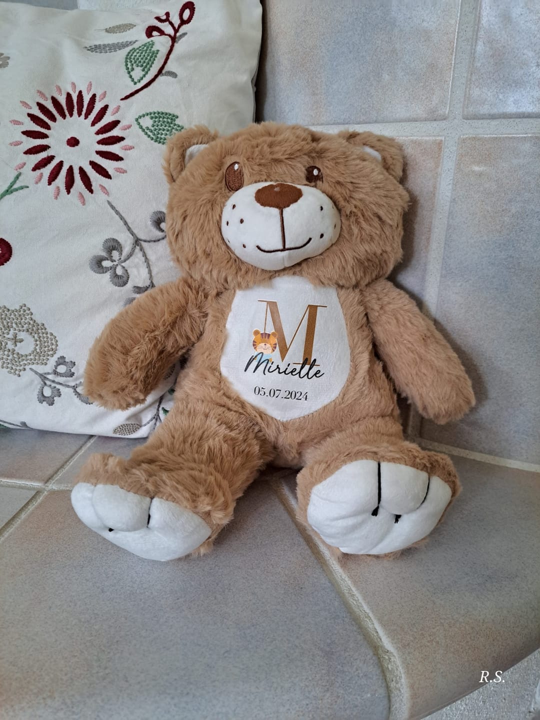Customer photo review of Initiale - Kinder-Kuschelbär