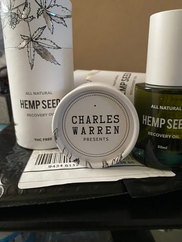 Customer photo review of Hemp Seed Recovery Oil