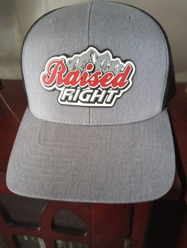 Customer photo review of Raised Right Beer PVC Patch Hat