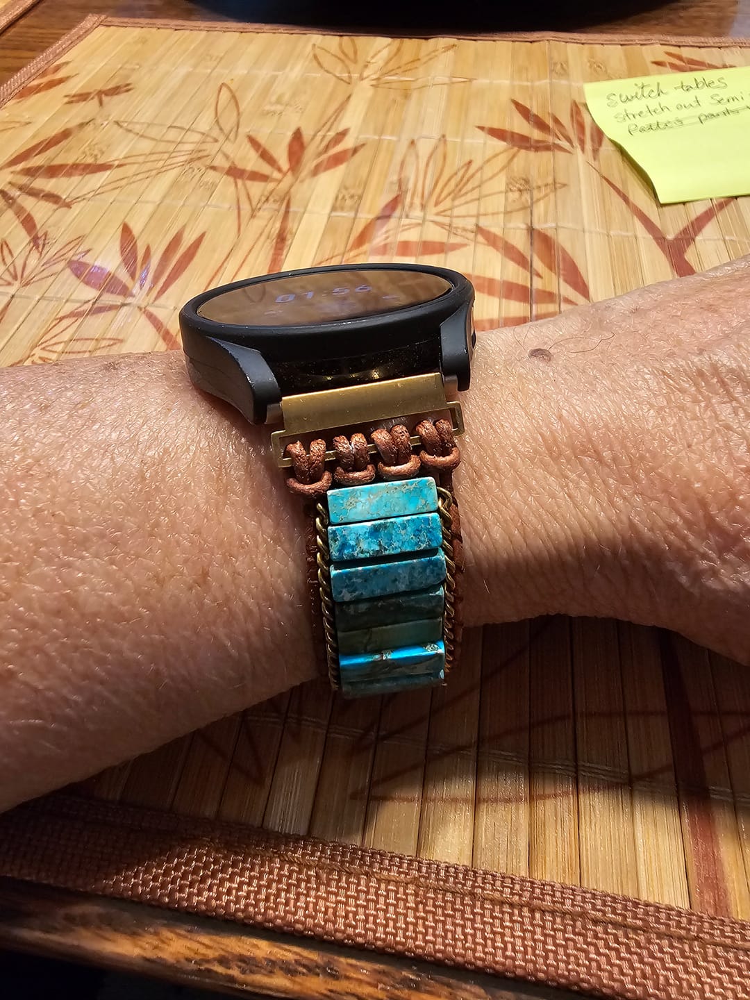 Customer photo review of Native Turquoise Samsung Galaxy Watch Strap