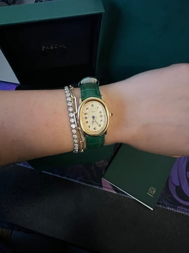 Customer photo review of Oval Bubble Diamond Watch