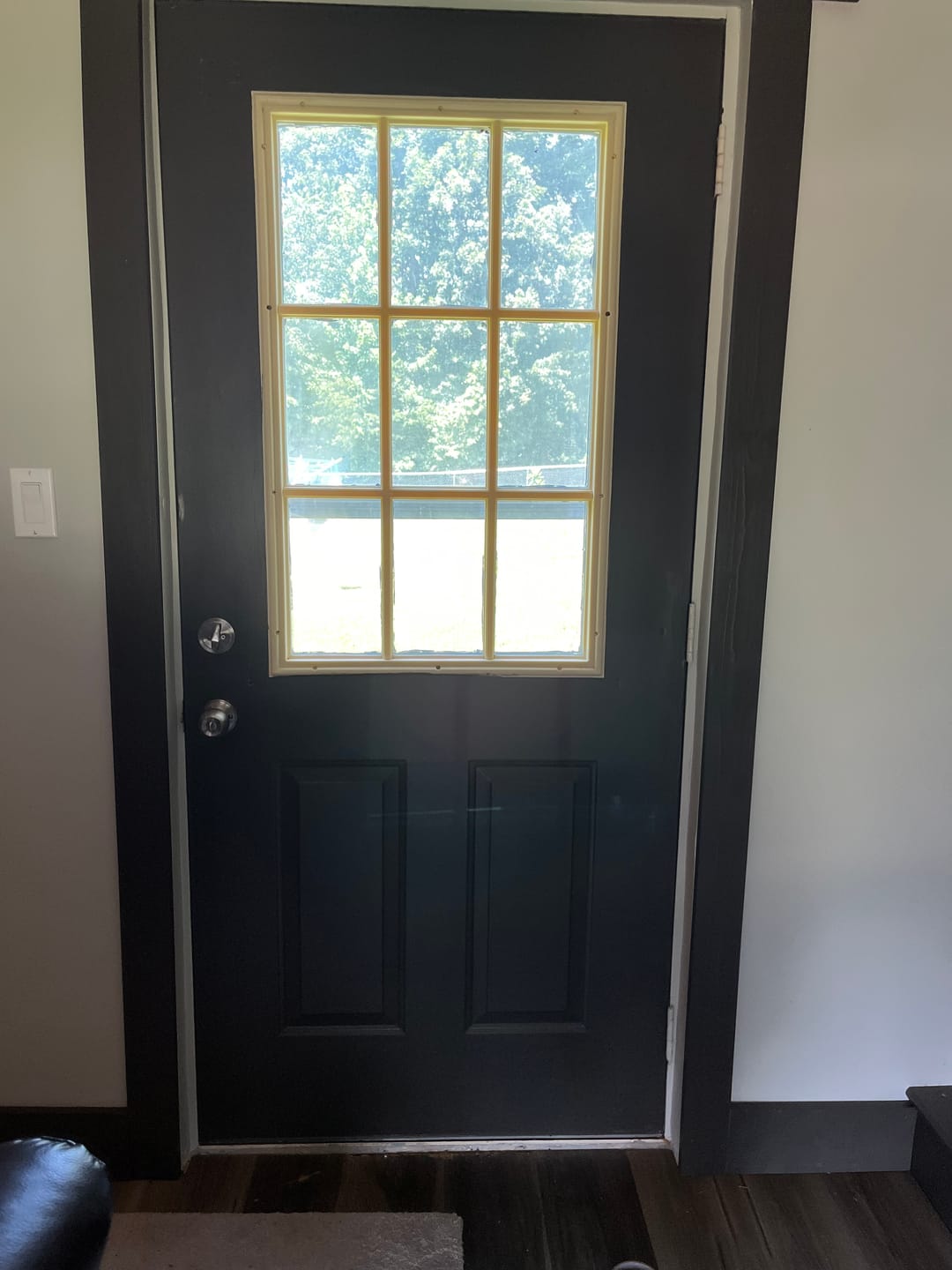 Customer photo review of Clear 1 Lite Glass and Frame Kit (Half Lite)