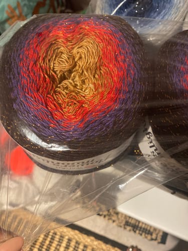 Customer photo review of YarnArt Flowers Moonlight