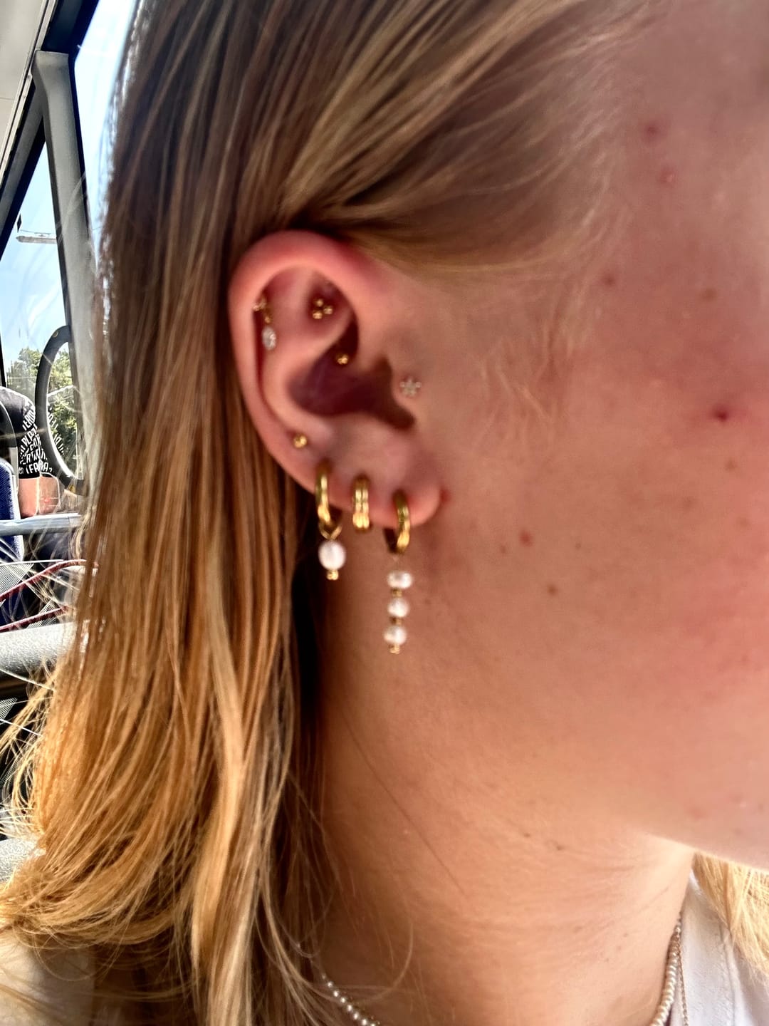 Customer photo review of Bullets Rook Piercing | Chirurgenstahl