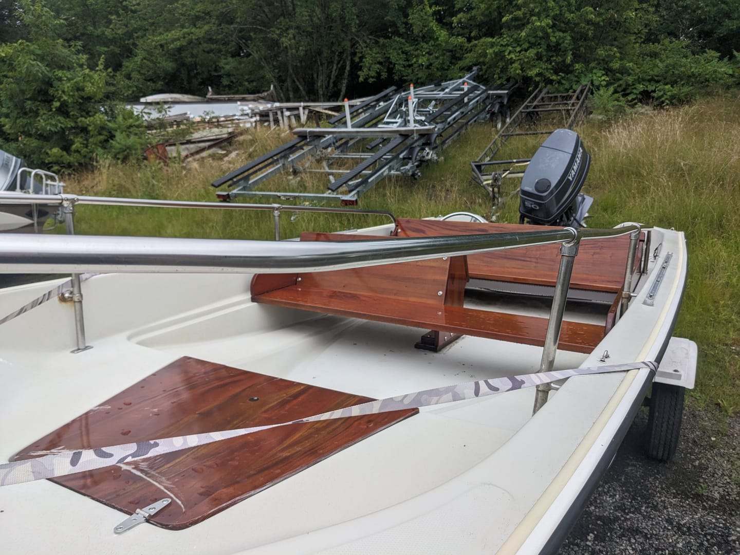 Customer photo review of Boston Whaler 15' Super Sport Mahogany Wood Interior 1976 - 1999