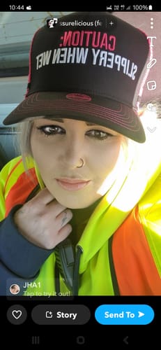 Customer photo review of Country Trucker Wet Pussy  Trucker Cap