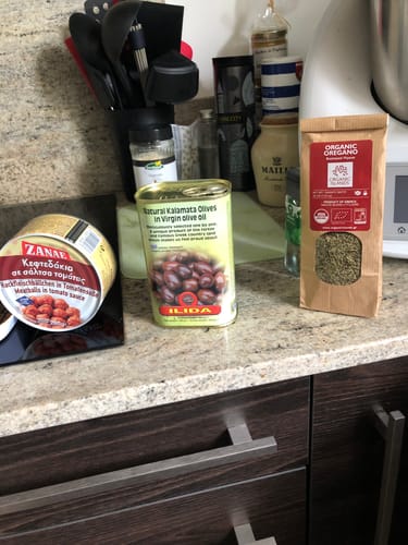 Customer photo review of Kalamata olives in tin - 250g