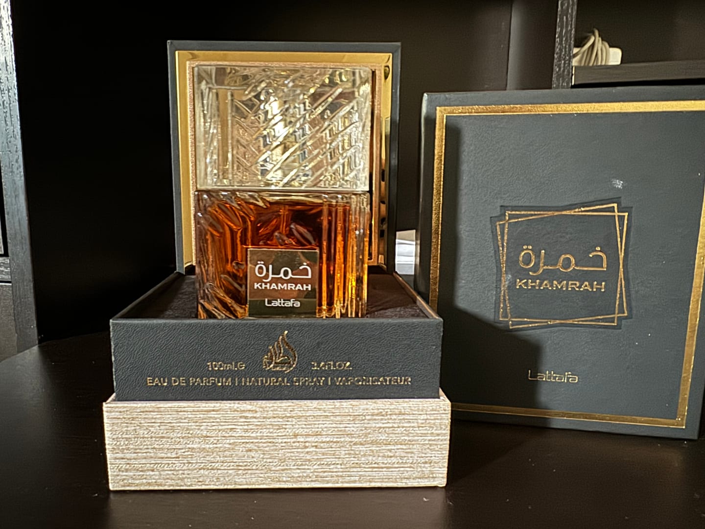 Customer photo review of Lattafa Khamrah Eau De Parfum For Unisex