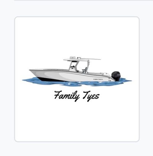 Customer photo review of Custom Digital Boat Artwork