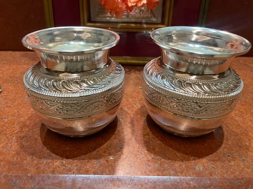 Customer photo review of Gs Nakashi Designer Lota (Chembu) 4" Kalash