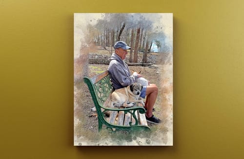 Customer photo review of Personalized photo Painting