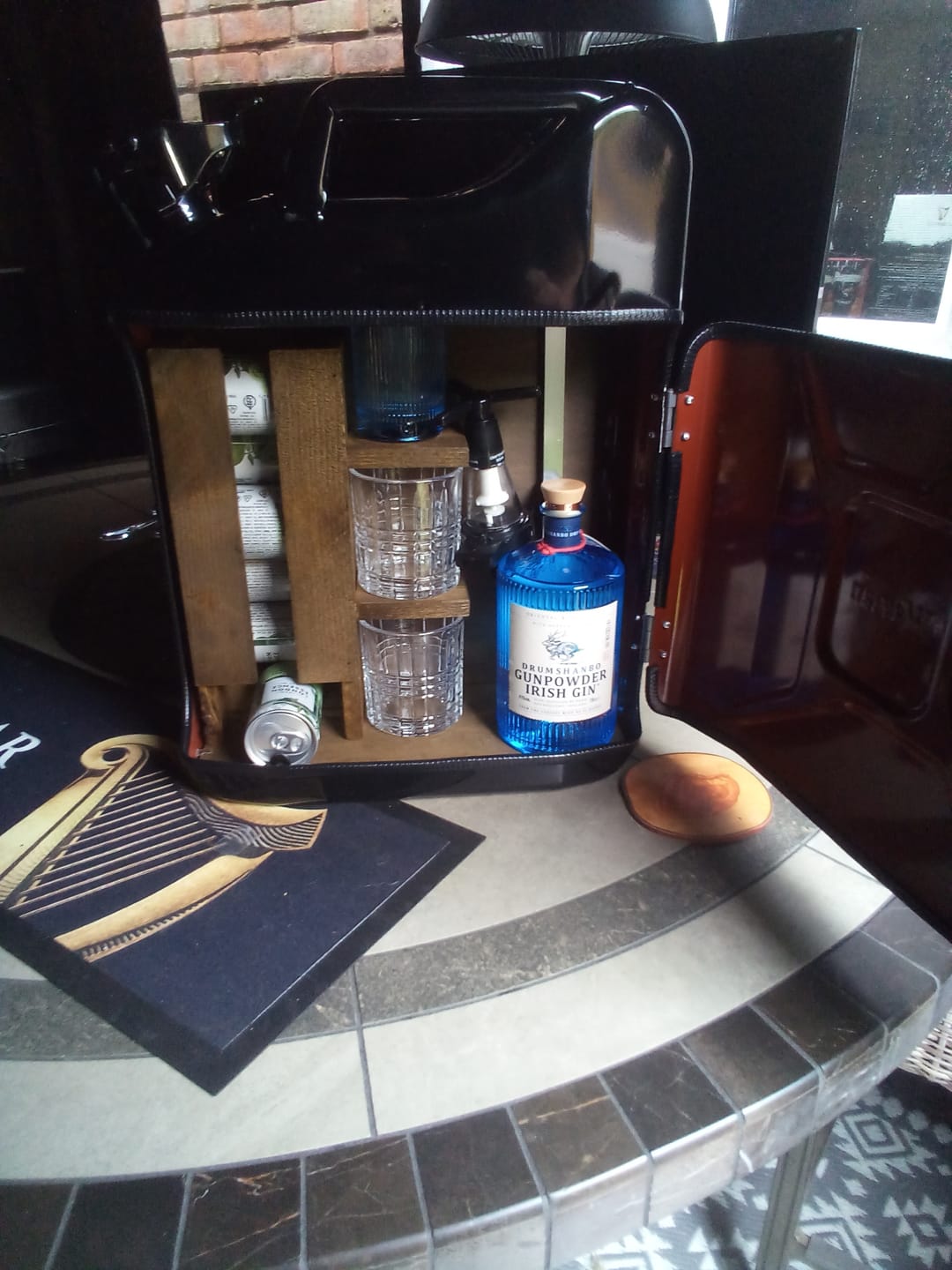 Customer photo review of Industrial Jerry Can Mini Bar / Drinks Cabinet