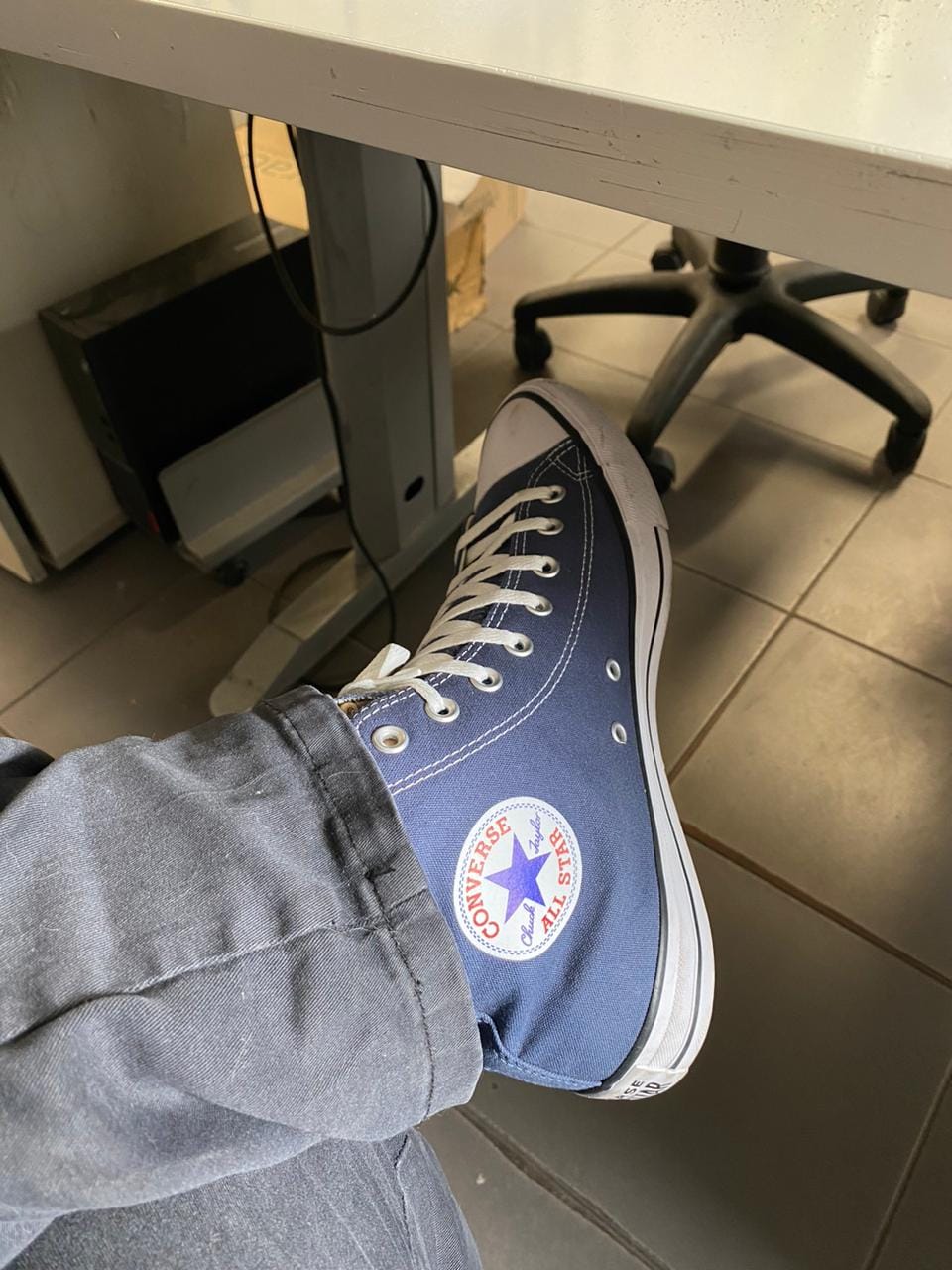 Customer photo review of Zapatillas Converse Chuck Taylor Hi Azul
