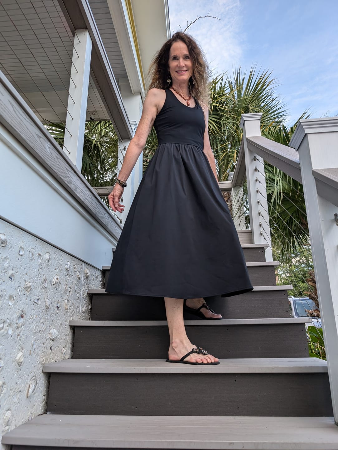 Customer photo review of Explorer Ribbed Racer Dress