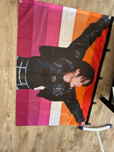 Customer photo review of Fahne inkl. Druck