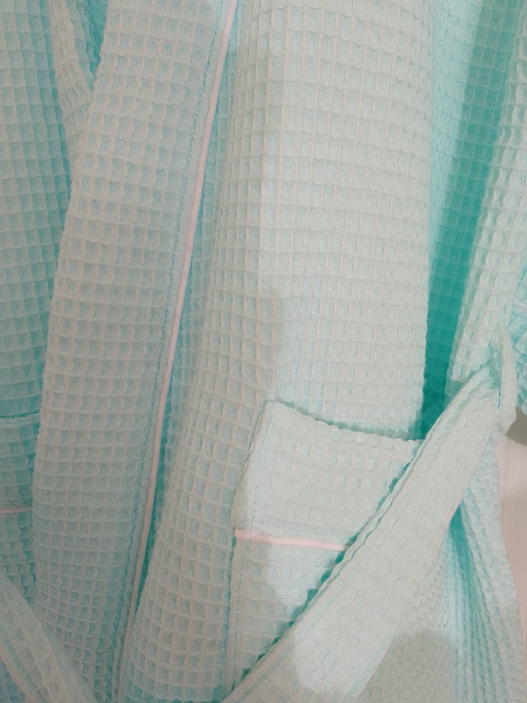 Customer photo review of 100% Cotton Waffle Fabric