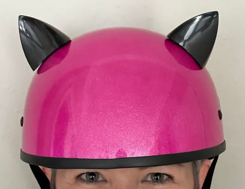 Customer photo review of Women's SOA Pink Metal Flake Beanie