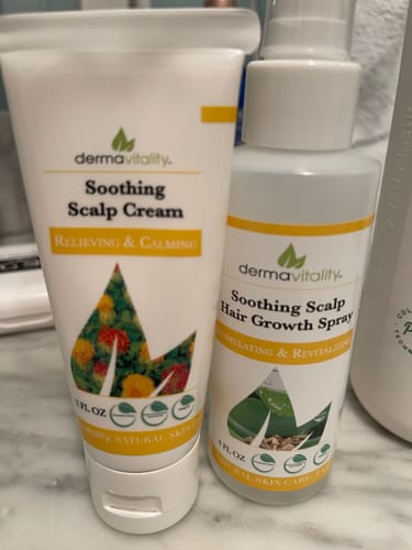 Customer photo review of Chemo Hair and Scalp Care Bundle