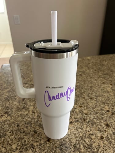 Customer photo review of AUTOGRAPHED STANDACE CUP