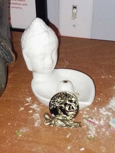 Customer photo review of 1 to 65 Year Sobriety Mint Twisted Tree of Life Gold Plated AA Recovery Medallion/Chip/Coin - Black