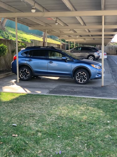 Customer photo review of Fit 2013-2017 Subaru Crosstrek XV OE Style Vent Window Visors Rain Sun Wind Guards Shade Deflectors