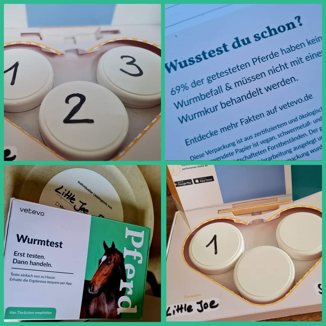 Customer photo review of Wurmtest Plus Pferd
