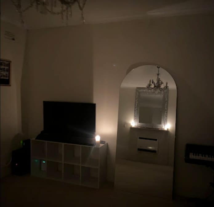 Customer photo review of Cassia - Frameless Full Length Mirror