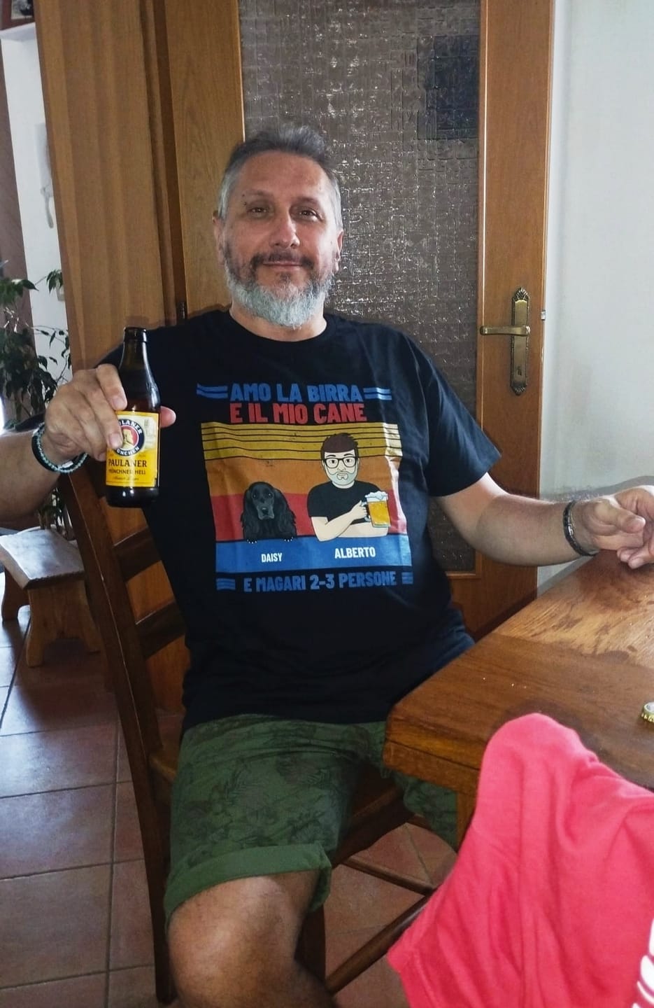 Customer photo review of Amo la birra e i miei animali da compagnia - Maglietta personalizzata