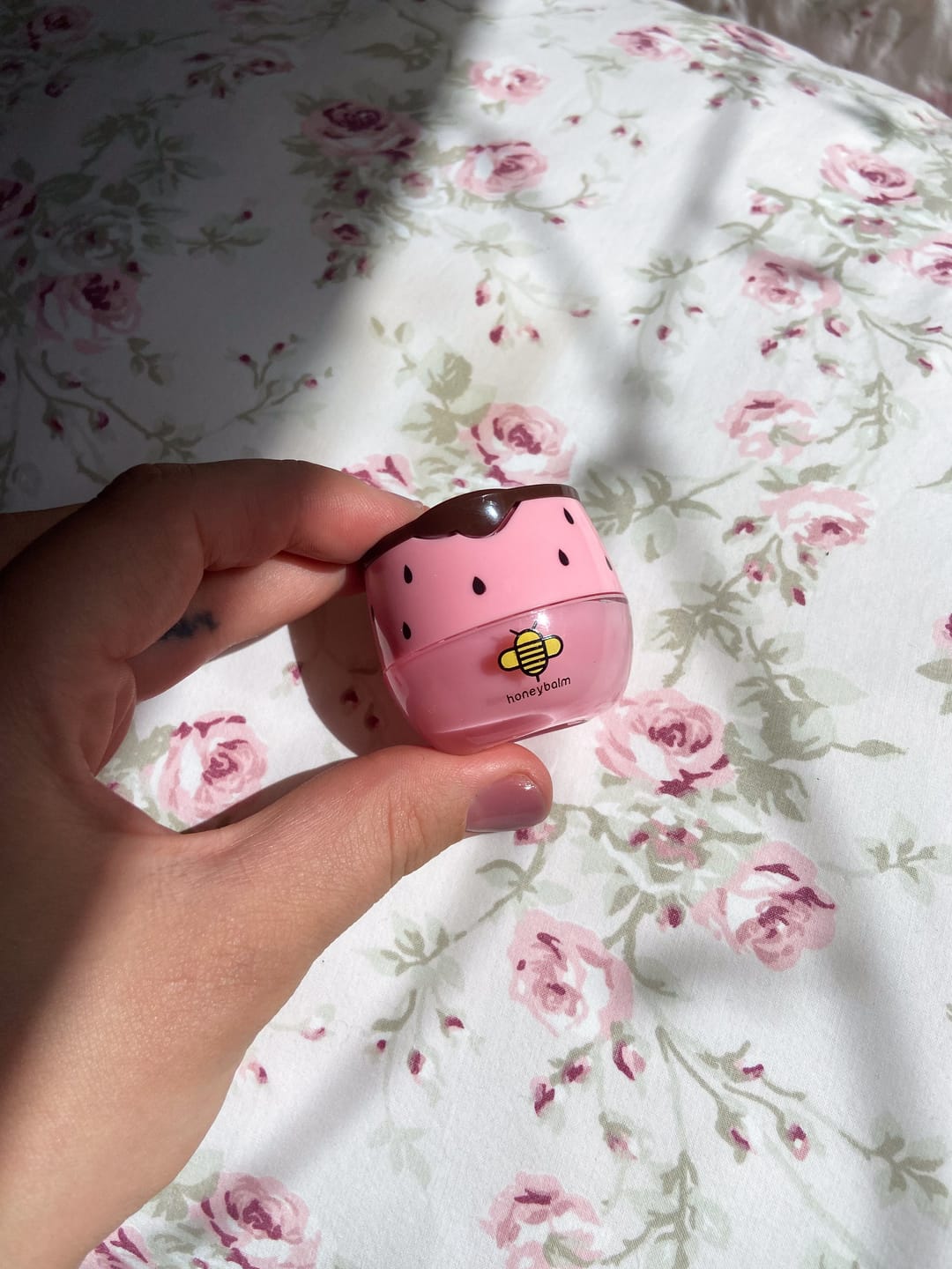 Customer photo review of Honeybalm Strawberry SPF