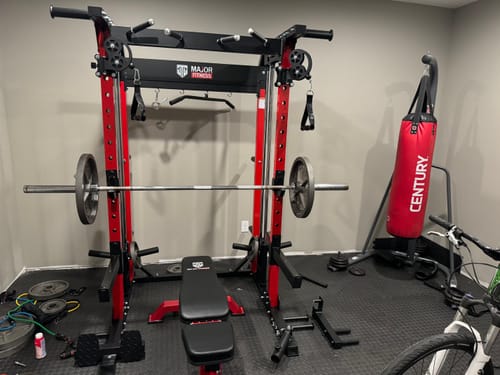 Customer photo review of Major Fitness F22 All-In-One Home Gym Power Rack