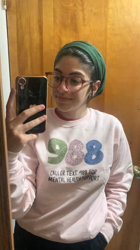 Customer photo review of Imperfect Mystery Sweatshirt