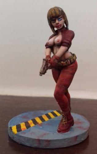 Customer photo review of Pop Series 01c - Sexy Cyberpunk Cyborg Police Officer