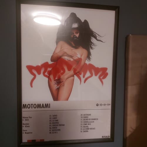 Customer photo review of ROSALÍA - MOTOMAMI | Album Cover Poster