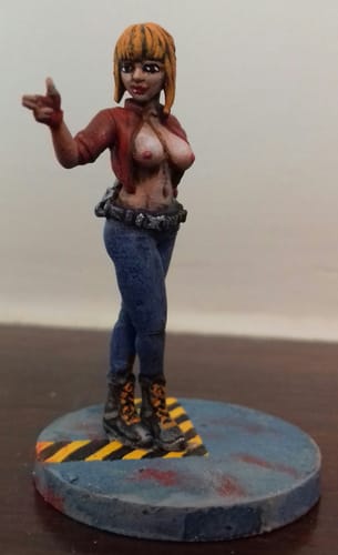 Customer photo review of Pop Series 01b - Sexy Cyberpunk Cyborg Police Officer