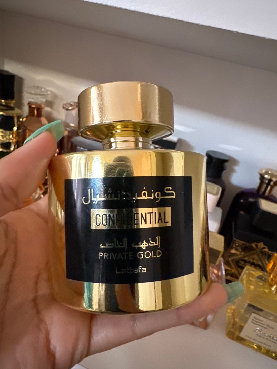 Customer photo review of Confidential Private Gold Lattafa Perfumes 100ml