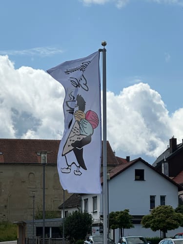 Customer photo review of Fahne inkl. Druck