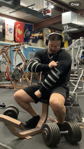 Customer photo review of Odin Elbow Sleeves - Triple Ply