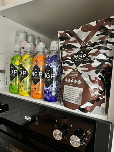 Customer photo review of CHOCOLATE PERFORMANCE PROTEIN POWDER
