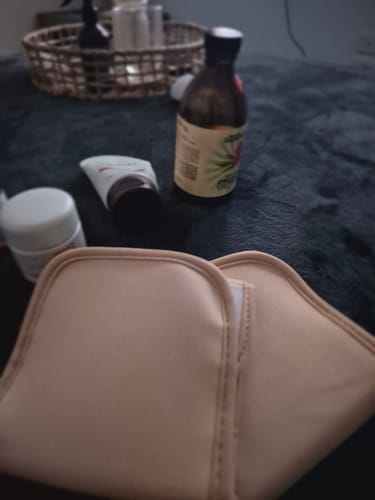 Customer photo review of Organic Castor Oil + Cotton Body Wraps Bundle