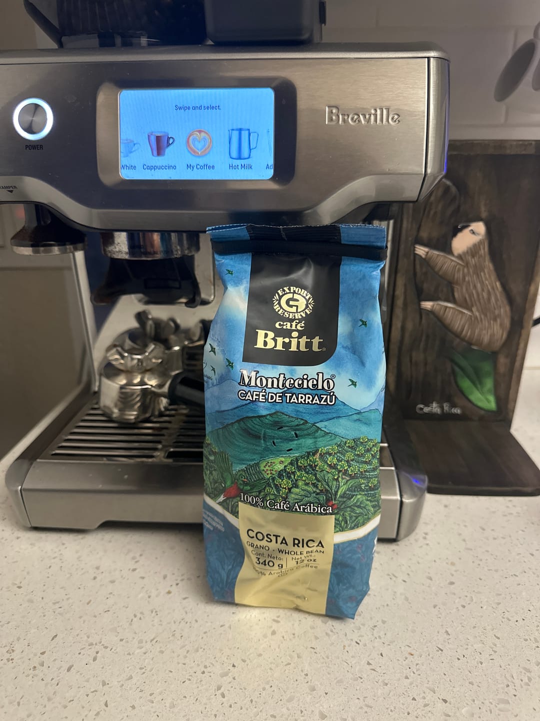 Customer photo review of COSTA RICAN MONTECIELO COFFEE FROM TARRAZÚ