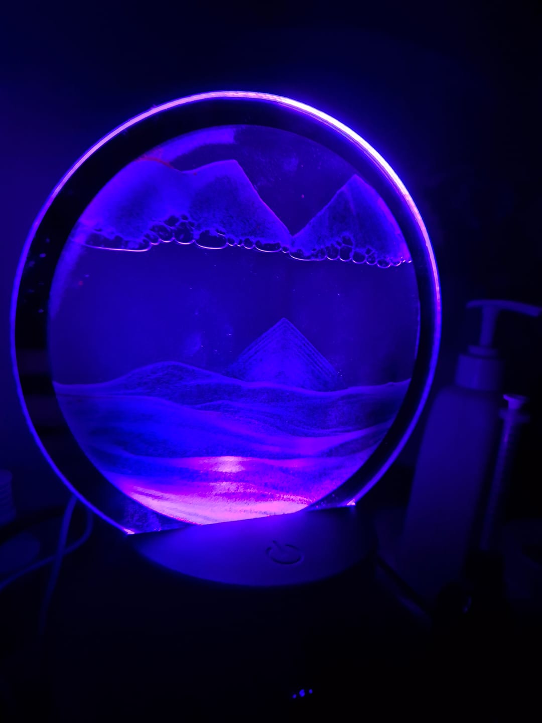 Customer photo review of Moving Sand Art Lamp