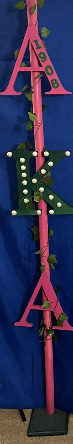 Customer photo review of Unfinished Wood Bold Kappa Shape - Craft - up to 36" DIY