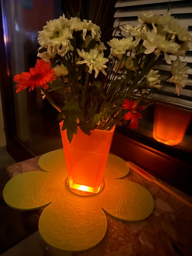 Customer photo review of EZ Originalz LED-Untersetzer mit gratis Ersatzbatterien