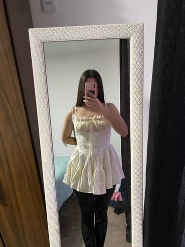 Customer photo review of Vintage Romantic Mini Dress