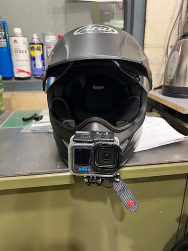Customer photo review of Arai XD-4/Tour-X4 Camera Mount