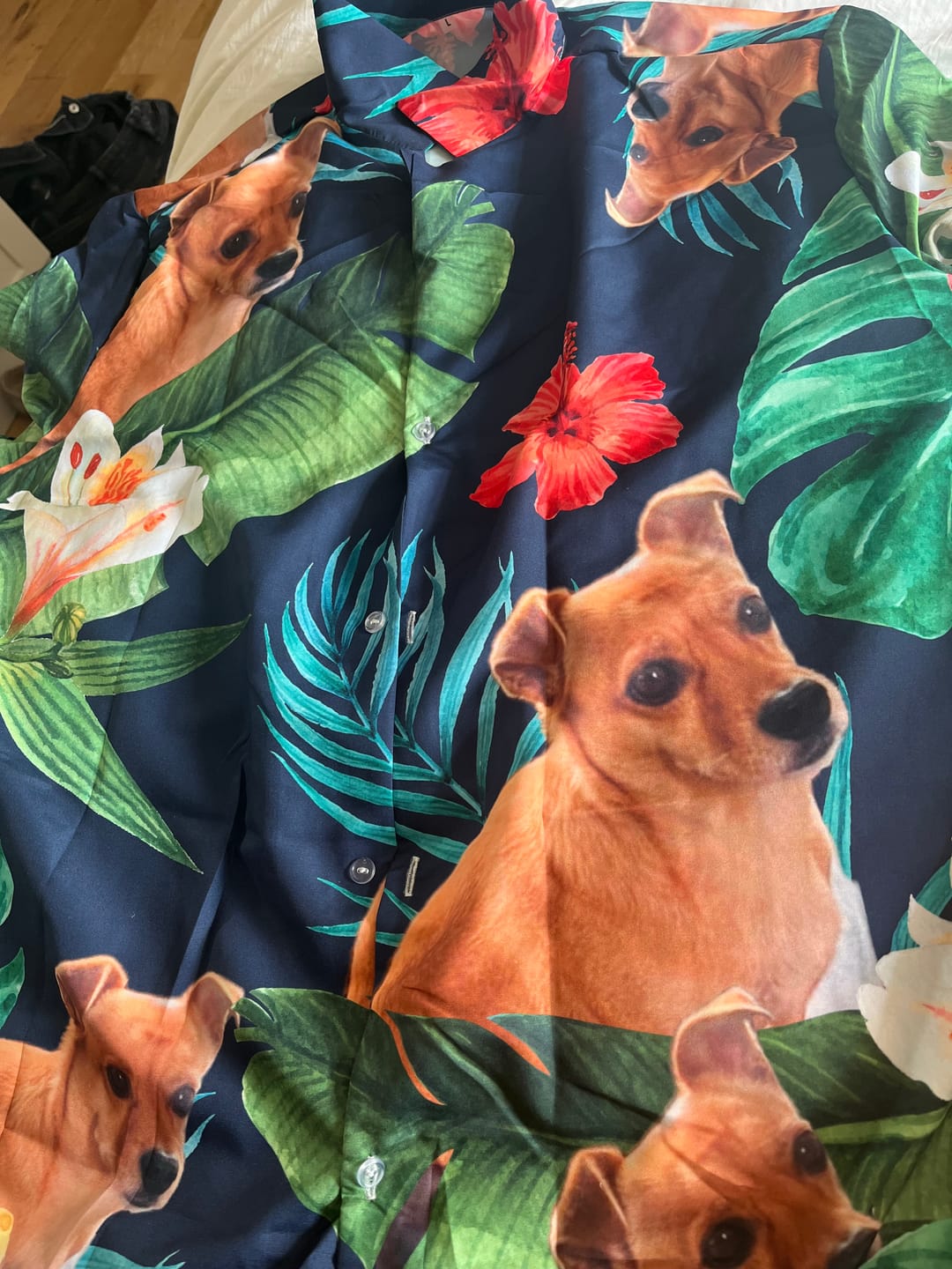 Customer photo review of Your photo - Personalised Hawaiian Shirt